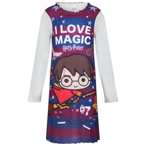 Girls Long Sleeve Love Magic Nightdress Cover