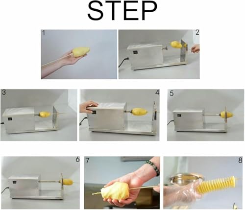 Cortador en Espiral para Papas Fritas Acero Inoxidable miniatura 6