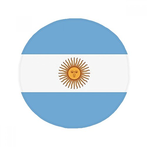 Tapis de sol rond drapeau Argentine antidérapant pour salon 60cm - 2