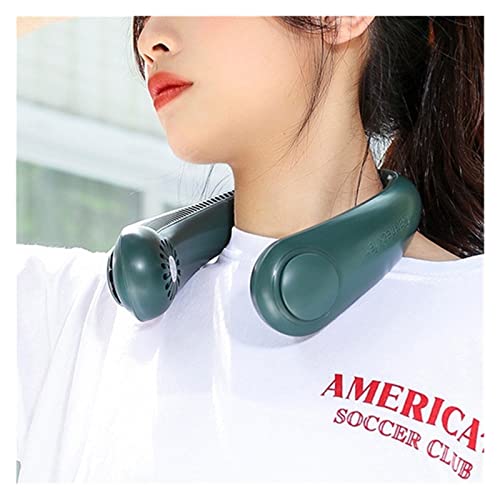 Fan Draagbare Mini-hals Ventilator Draagbare Blaiseloze ventilator USB Oplaadbare Leafless Hanging Fans Air Cooler… - Image 8