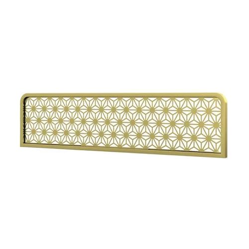 Mampara Metálica Hueca For Comedor, con Estructura Metálica, For Semiprivacidad, For Bar Y Restaurante, Elegante Mampara For Ambientes(Gold,150x30x3cm)