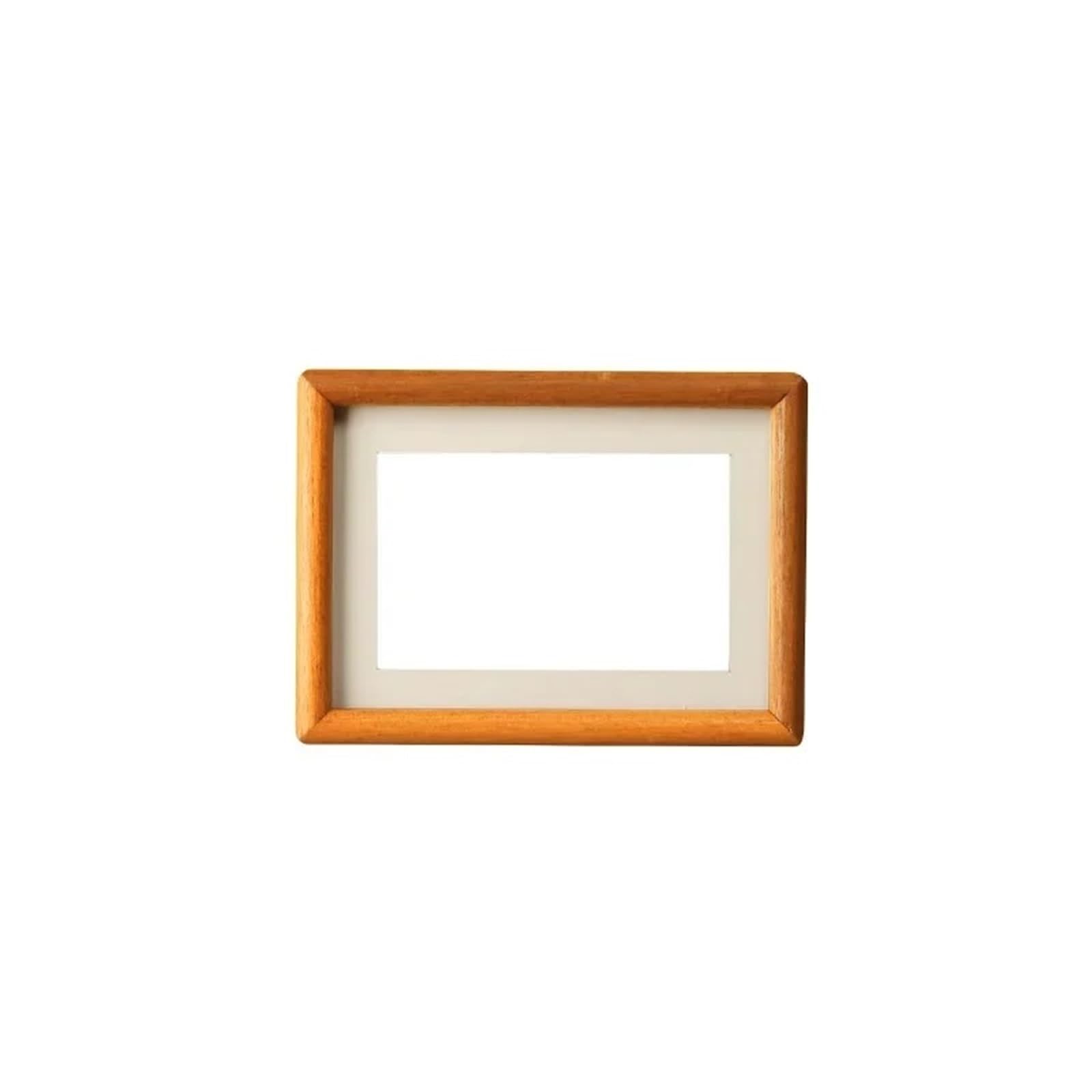 DAJGRHE Photo Frame Solid Wood Round Corner Picture Frame, Minimalist Design, Tabletop, Home Decor(19.2x14.2cm 7Inch-B)