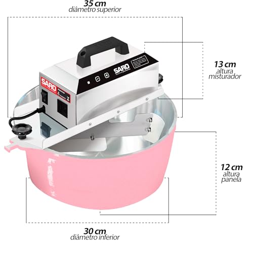Panela Mexedora de Doces Automático Elétrica 10 Litros SARO PA10RRO Bivolt - Imagem 5