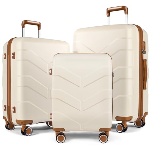 TILYMOL 3 Piece Expandable Luggage Set