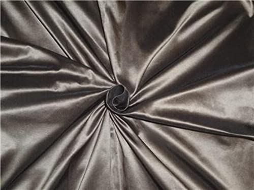 Tissu taffetas 100% soie chocolat pour confectionner vos robes de soirée de mariage