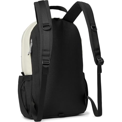 Image of Topo Designs Daypack Classic Backpack - Daily Carry Pack Designed in Denver, Functional Travel Bag, Recycled Nylon, 2 Padded Laptop Sleeves, 21L (Bone White /Black)