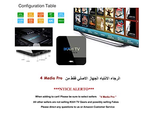 Arabic TV Box HD 4K, 9000+ Channels Including Arabic and International Channels No