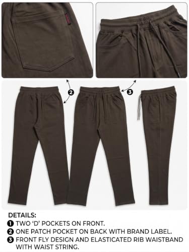 Image of Men's Regular Fit PC Denim-Look Track Pants| Lightweight & Breathable Cotton Fabric| Perfect for Casual Outings, Lounge & Night Wear (PC-Denim)