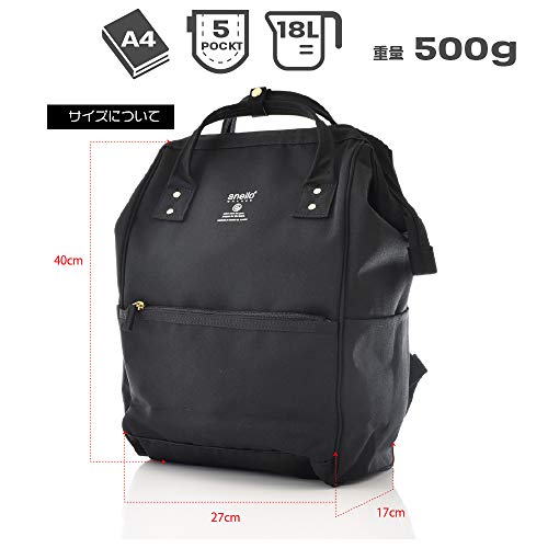anello GRANDE(アネロ グランデ) Women's Base Backpack Regular, Black, One Size4