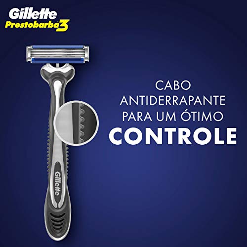 Aparelho de Barbear Descartável Gillette Prestobarba3 - 4 unidades
