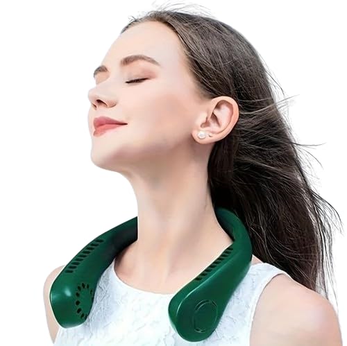 FULLY Lightweight Easy To Carry Headphone Style Neck Cooling Fan For Women Kitchen and Summer Travelling (B0C2YLV383) Amazon Price History, Amazon Price Tracker