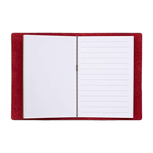 Leatherette Wedding His Hers Vow Books - Modern Vows Vegan Leather Perfect Gifts Wedding Day Her Officiant Book - Bride Groom Notebook Small Vow Renewal Booklet 5.5" X 3.9" (40 Pages, Vow Starter Card Included) #TOP3