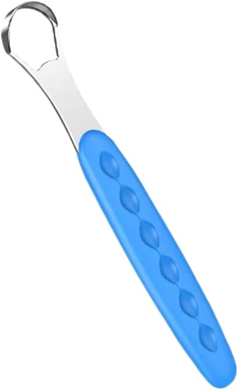 Tongue Cleaner Portable Case Stainless Steel Scraper to Remove Bad Breath Board Reuse