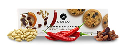 11 Packs Of Shortbread Biscuits With Pine Nuts, Sultanas And Chilli Pepper, Italian Butter Cookies - 11 X 160G / 5.6Oz #TOP18