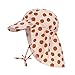 Produktbild LÄSSIG Baby Kinder Sonnenhut Strandhut Sommerhut Sonnenschutz Kinderhut Babymütze Nackenschutz Atmungsaktiv UV-Schutz 80/Sun Protection Flap Hat Dots powder pink, 3-6 Monate, Größe: 43/45