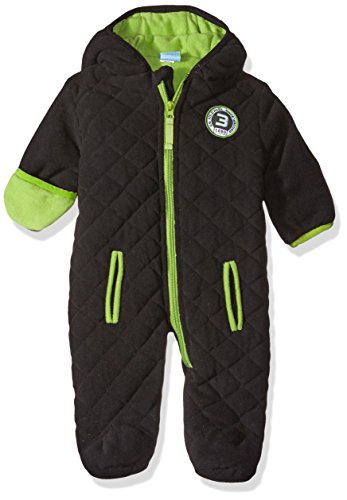 U.S. Polo Assn. Baby Boys' Sporty Bubble Pram, Polar Fleece Shell Black, 3-6 Months