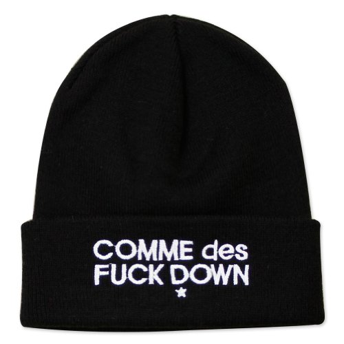 Comme des FUCKDOWN Beanie Hat BLACK