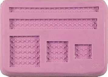 Silicon Mold, Tire Track Rows and Squares" Mold