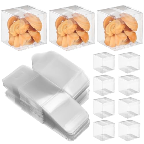 Boîtes transparentes faciles à assembler minkissy en PVC rigide par 100