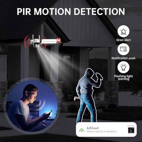 Chpuss Solar Security Camera Wireless Outdoor 2K HD Surveillance Solar Powered WiFi Camera - image 4