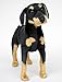 Wagner 1033 - Plüschtier Hund Rottweiler - stehend - 60 cm Kuschelhund Stofftier