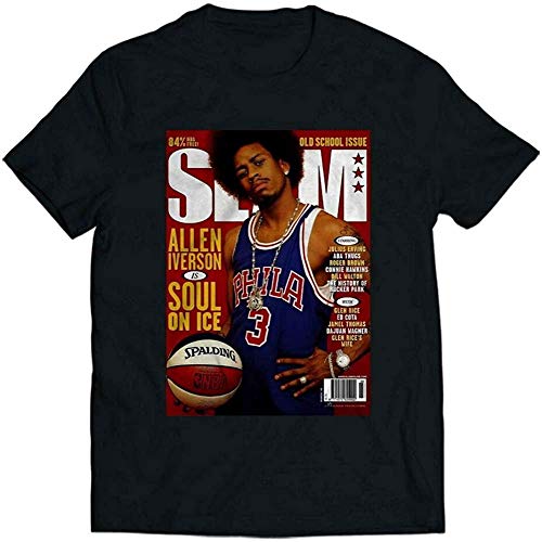 N/N Allen Iverson Slam Cover Uomo/Donne T Shirt