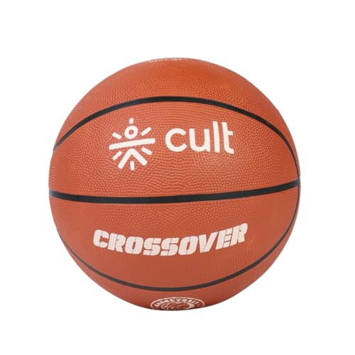 Image of Cult Basketball Size 7 Crossover for Men & Women Indoor Outdoor Basketball with Superior Grip & Bounce Durable Rubber Training & Match Ball with Butyl Bladder - Brown