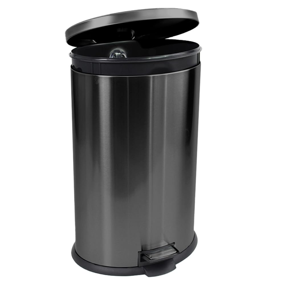 Amazon.com: KOOMADE Trash Can with Lid - Assembled in USA 40 Liter