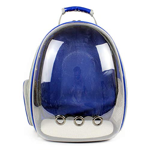 Wanlianer-Accessories Pet Cat Dog Puppy Carrier Bolsa de Viaje Espacio Cápsula Mochila Transparente Transpirable 360 ??° Turismo (Color : C)