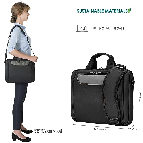 Everki EKB407NCH14-ECO Laptop Briefcase - Eco-Friendly Computer Bag thumb #1