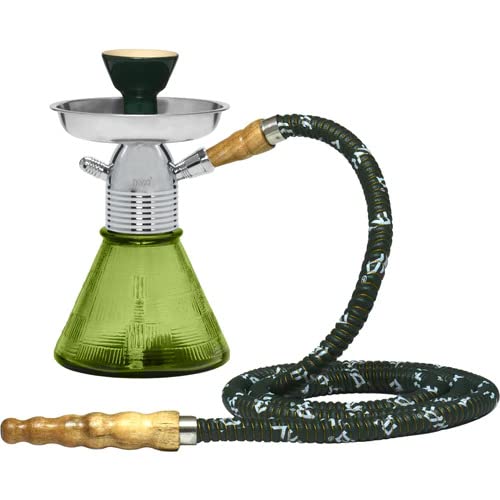 Mya Petite Hookah Set - 8 inch Mya Hookah Set with Everything - Glass Hookah Mya Shisha -