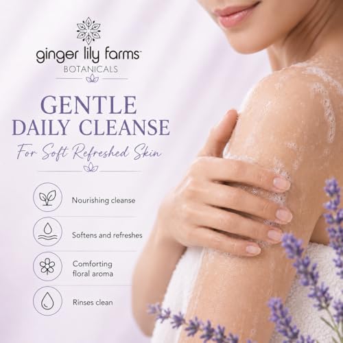 Image of Ginger Lily Farms Botanicals Body Wash, 16.9oz /6pk, Lavender Chamomile