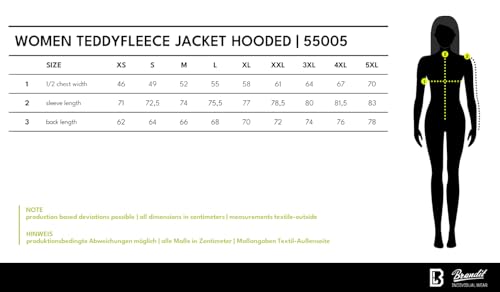 Brandit Women Teddyfleece Jacket Hooded, Farbe: camel, Größe: S