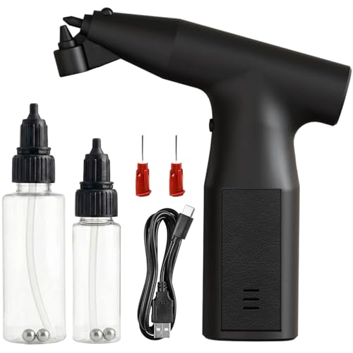 Extravagant Techniques Clog-Free Airbrush Gun Cordless Rechargeable Spray Gun for Hair Semi-Permanent Dye Enhancements & Dye Application Adjustable Pressure No-Clog Technology Barbers