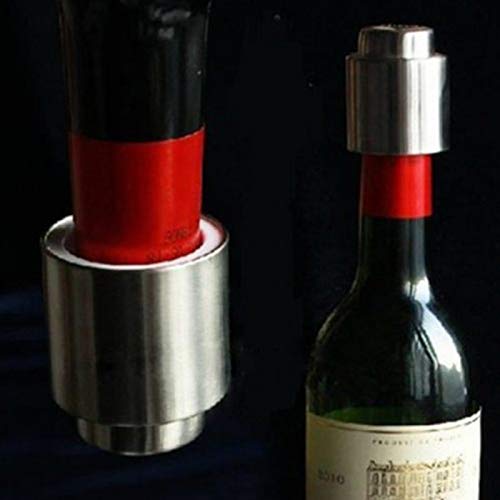 Getek Stainless Steel Vacuum Sealed Red Wine Storage Bottle Stopper Plug Bottle Cap Amazon.in
