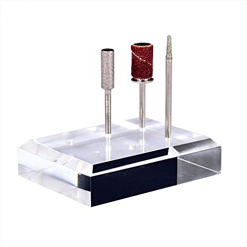 Soporte acrílico para 6 piezas de mechas de manicura