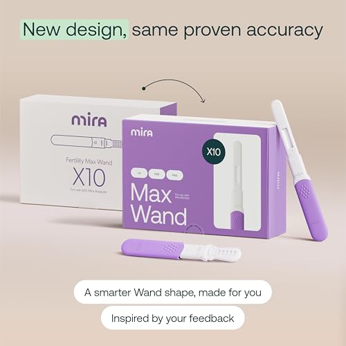 Image of Mira Max Fertility Monitor & Ovulation Test Kit for Women, at-Home Hormone Tracker for LH, PdG & E3G, Digital Hormone Analyzer with 10 Test Wands, 7x More Accurate Than Other Fertility Trackers