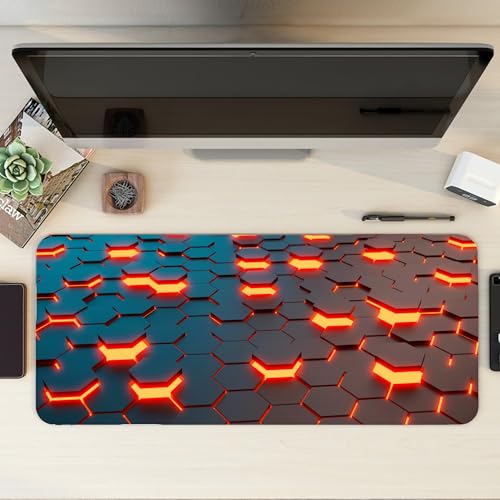 Image of XL Extended Gaming Mouse Pad, 60x30cm, Non-Slip Rubber Base, Waterproof, Smooth Surface, for Laptop and PC, Office, Gaming and Study