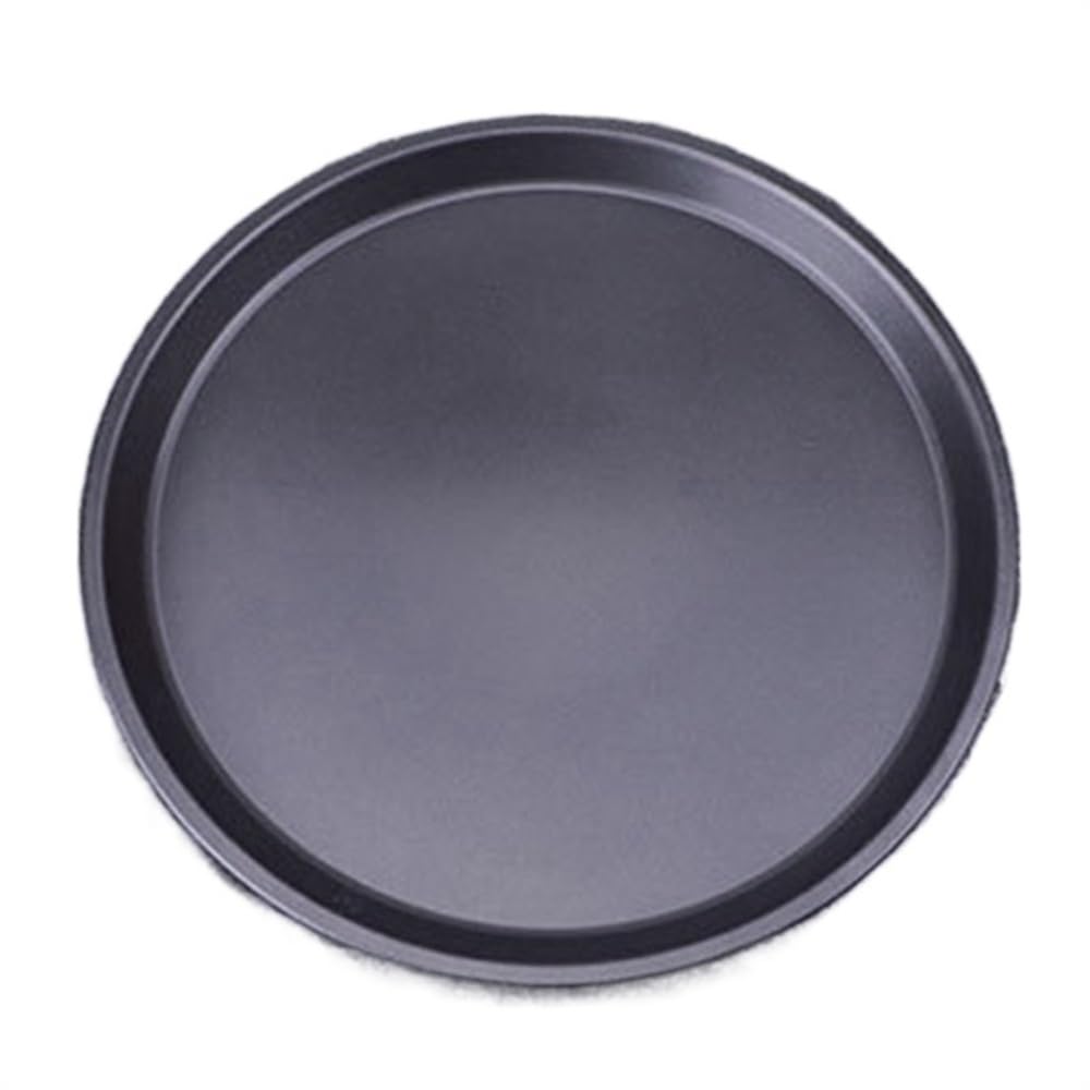 Molde para Pizza de Acero al Carbono de 9/10/11/12/14 Pulgadas, Antiadherente, para Pizzas, Bandeja Poco Profunda, Utensilios de repostería para el hogar (10 Pulgadas)