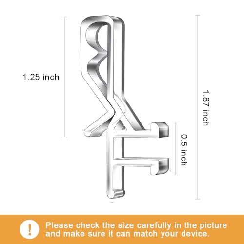 24 PCS Hidden Channel Valance Clips, 1-7/8inch Clear Plastic Blinds Clips for Valance with a Groove in The Back by Takngjd - Image 3