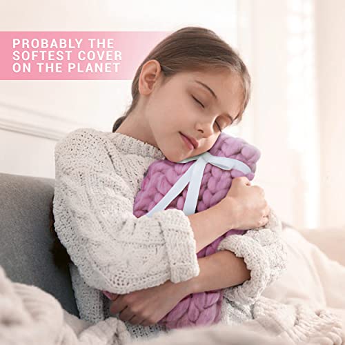 iMedic Bouillotte tricotée de qualité supérieure de 1 L – Grande bouillotte avec housse – Bouillotte – Plus grande que la petite bouillotte – Rose de luxe – vue 4