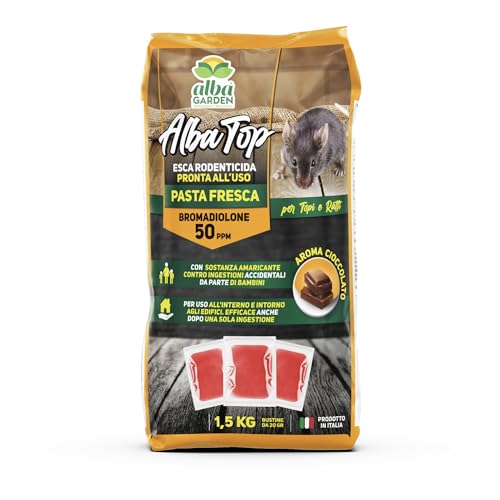 Albagarden Veleno per Topi 1,5 kg Aroma Cioccolato
