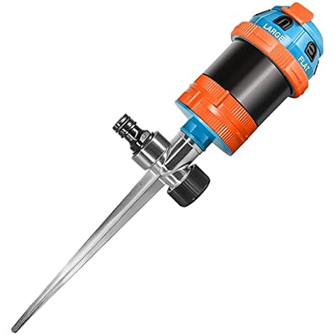 GRÜNTEK 6-Fach Multifunktions-Kreisregner, Rasensprenger mit Metall-Spike Cover