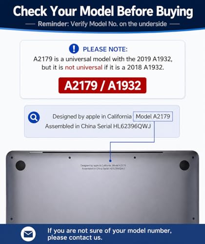 Image of A1932 2019 /A2179 2020 Screen Replacement 13.3 inch for MacBook Air LCD(Gray) | Model:EMC 3302 3184 MVFH2 MVFJ2 MWTJ2 MWH22, 13 inch,2560x1600,Full Display Assembly, 2560x1600,Fix Kit, Installation Guide