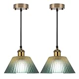Construction : Fabriquée à partir de verre épais et incassable pour une durabilité accrue, cette suspension vintage est dotée d'une finition métallique antirouille. La texture complexe de l'abat-jour en verre crée des effets de lumière étonnants.