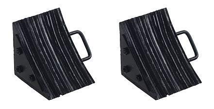 Vestil Lwc-14 Laminated Rubber Wheel Chock, 10" Width, 5-1/2" Height, 10" Length (Pack Of 2) #TOP29