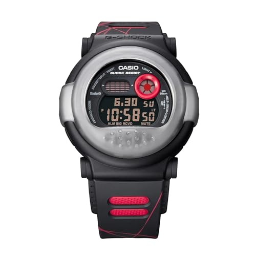 Casio G-Shock - Esfera digital negra de resina para hombre, G-B001Mva-1Dr (G1342), color de la correa: negro, negro, Correa