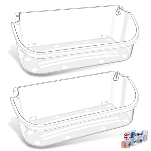 [2 PACK] UPGRADED 240356402 Refrigerator Door Bin Compatible with Frigidaire Door Shelf Replacement Refrigerator Door Shelves FFSS2615TS0 LFSS2612TF0 FGHS2631PF4A LFSS2612TE0 FFSS2615TS5 Door Bin