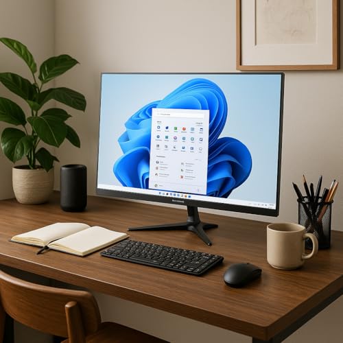 Image of Supersonic SC-5524AIO 24 inch Windows All-in-1 Desktop Computer, Intel Quad-Core N100, 256GB SSD, 8GB RAM, UHD Graphics 600, Windows 11, Office 365, HDMI, Wi-Fi, Micro SD, Keyboard & Mouse Included