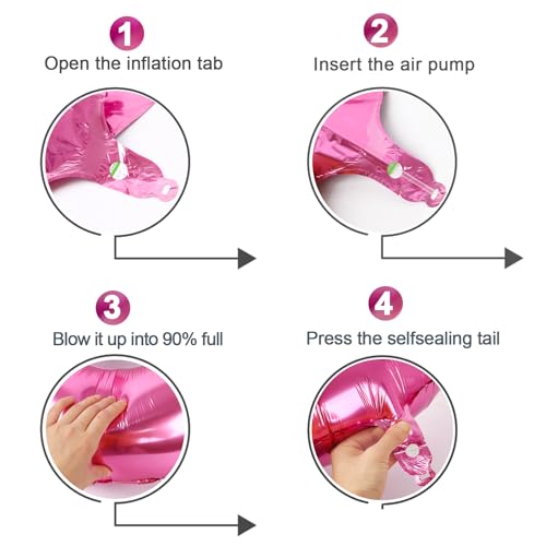 Ballon Chiffre 1 Rose 40 Pouces – Géant pour Anniversaire Fille, Garçon, Femme, Homme, Entreprise ou Amitié – Image 7